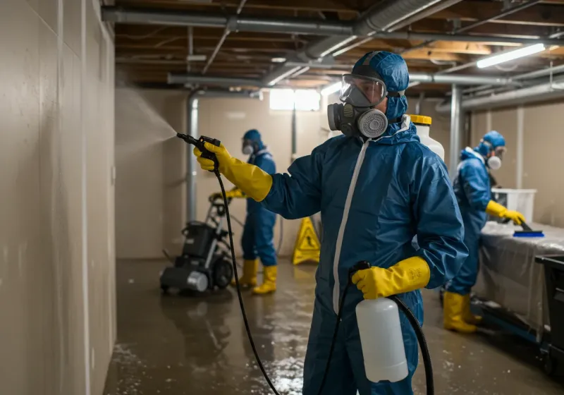 Basement Sanitization and Antimicrobial Treatment process in Northwood, IA